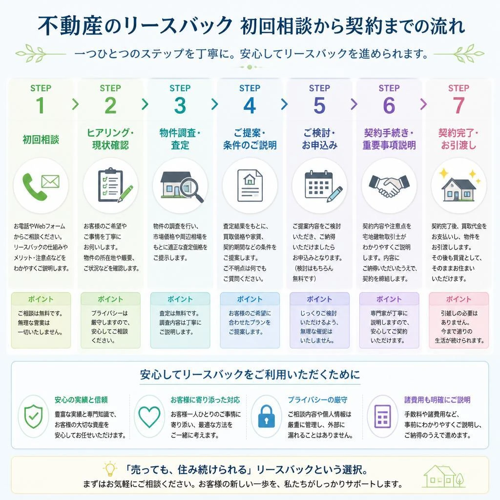 相談から契約までの流れ