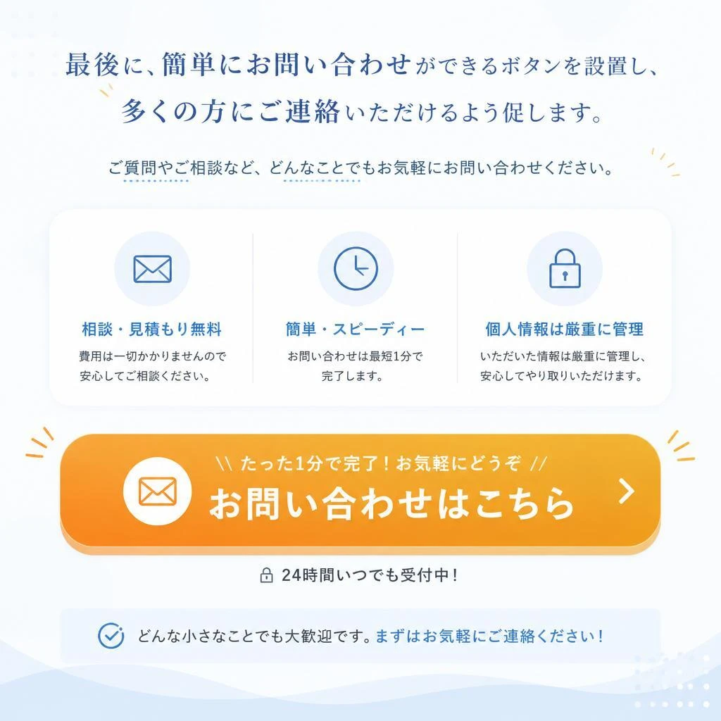7. 問い合わせボタン
