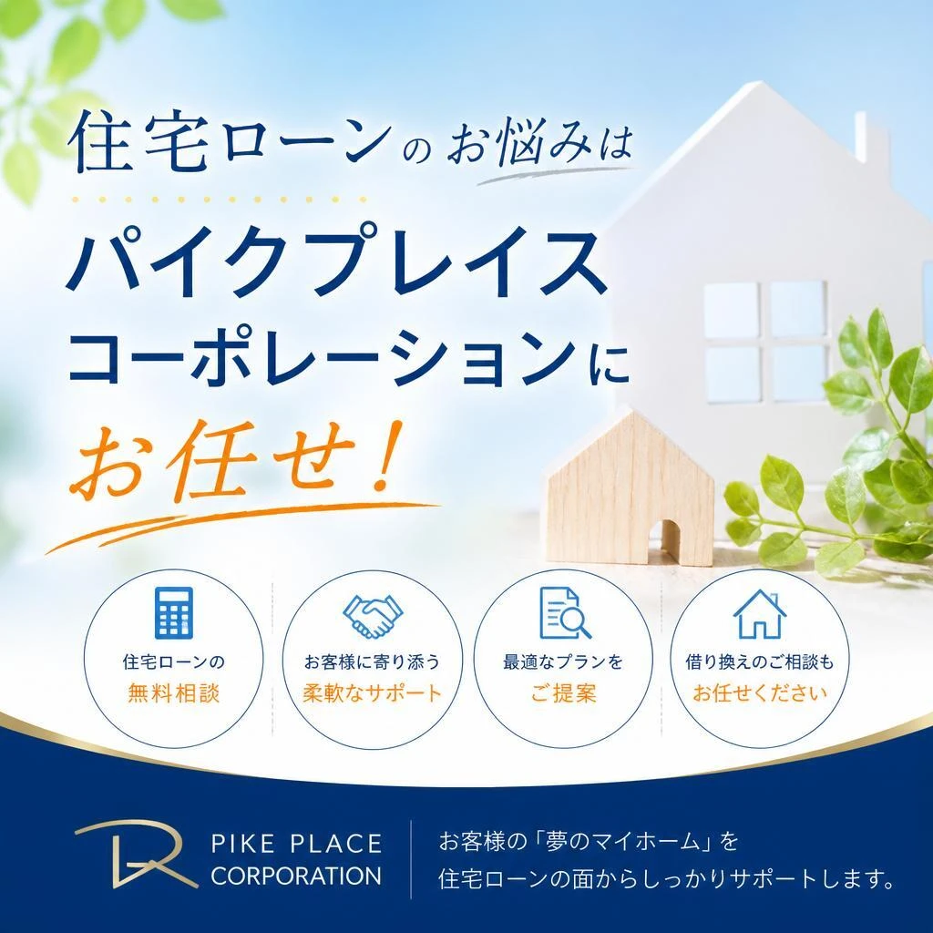 神奈川　横浜　川崎　住宅ローンが払えない　パイクプレイスコーポレーションにお任せください！