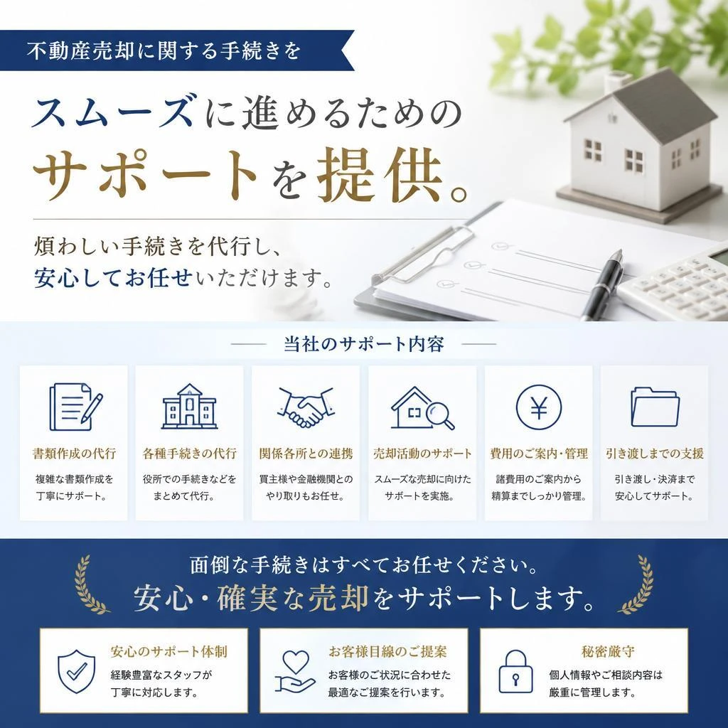 スムーズな手続きと安心のサポート