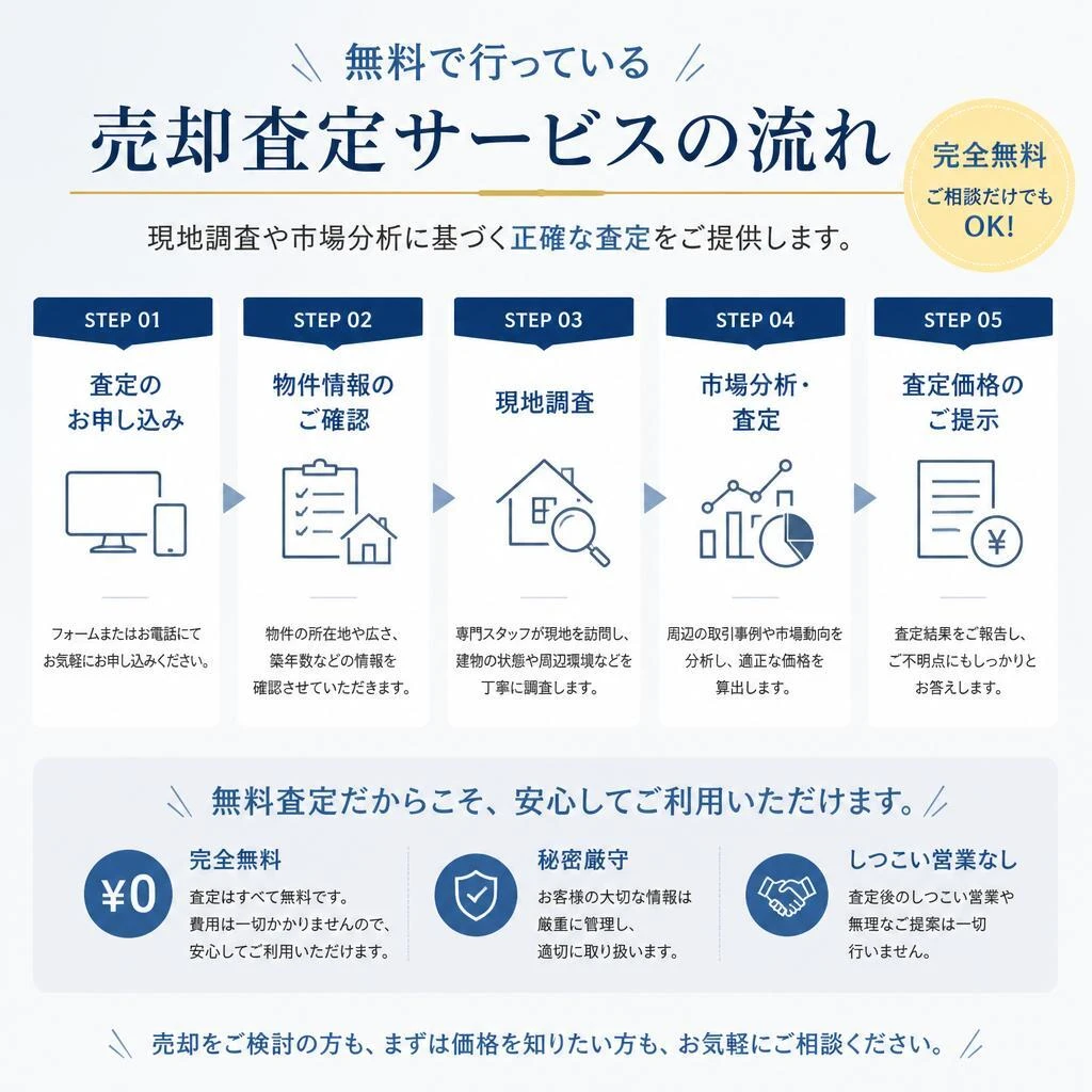 無料査定サービスのご案内