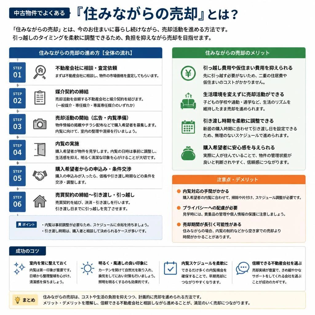 住みながらの売却、実現します！