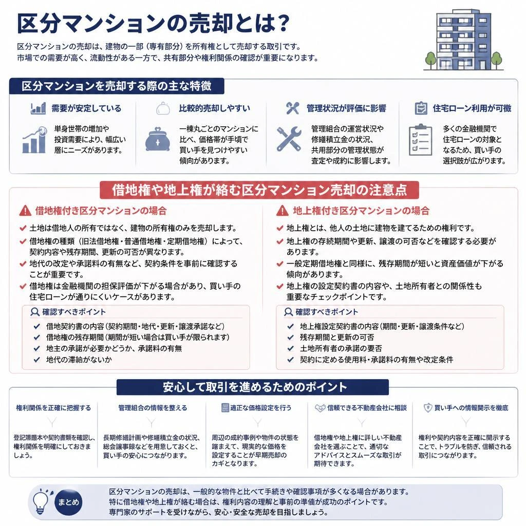 区分マンションの売却は難しい？
