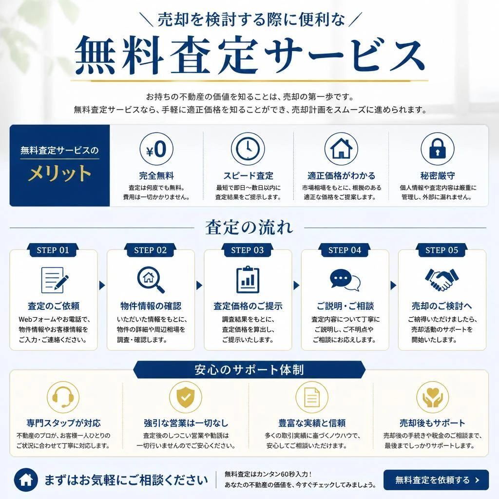 無料査定サービスのご案内