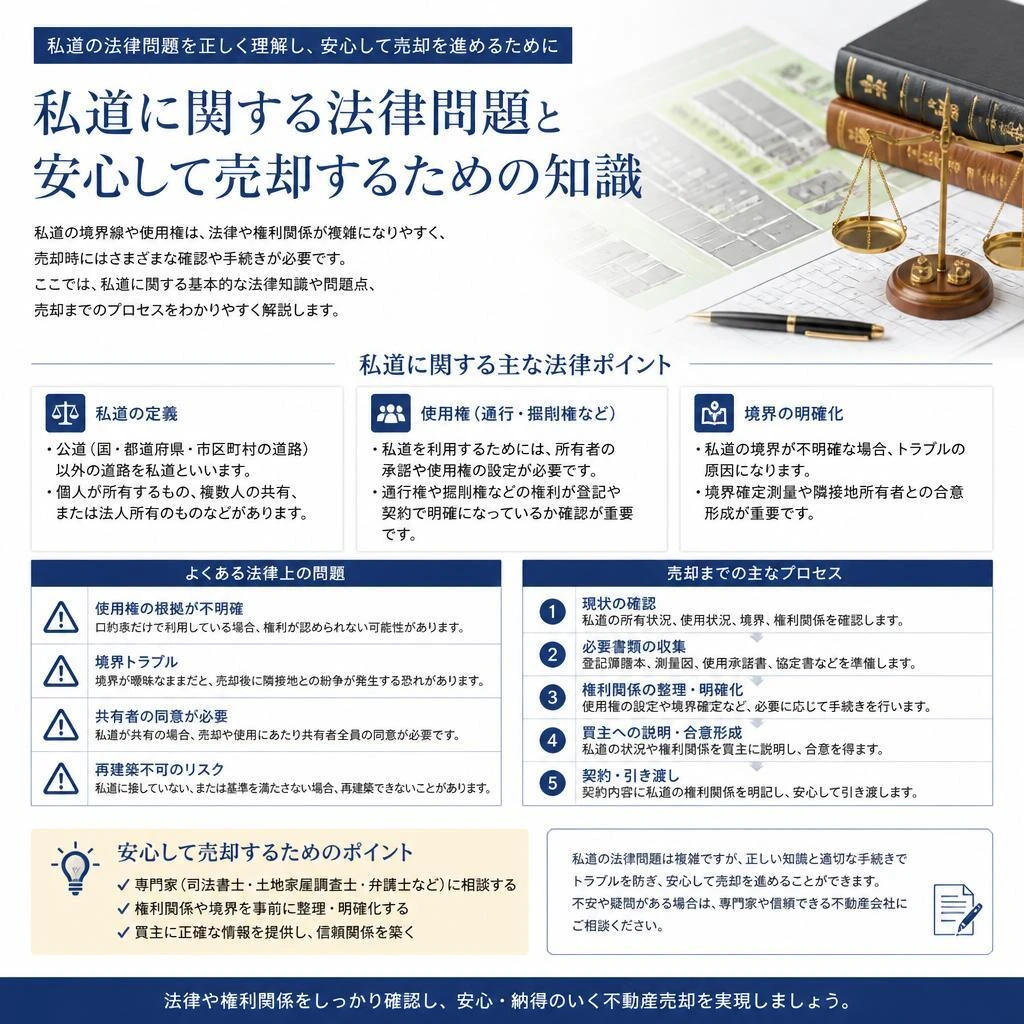 私道に関する法律問題を理解する