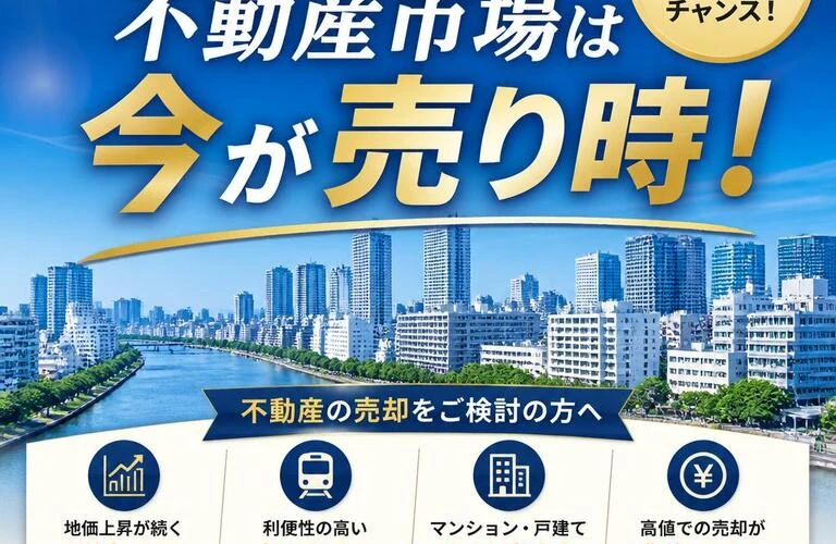 川崎市の不動産市場は今が売り時！