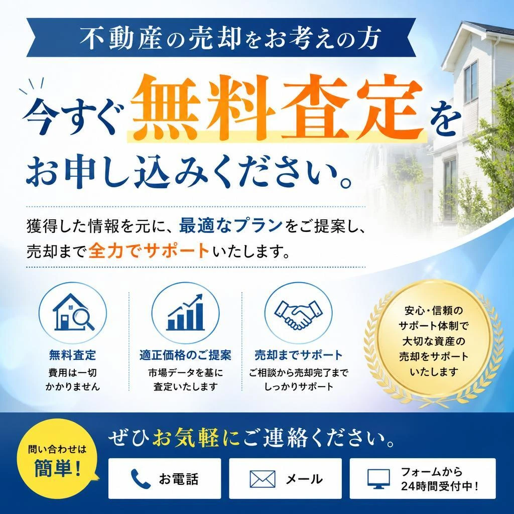 今すぐ無料査定をお申し込み！