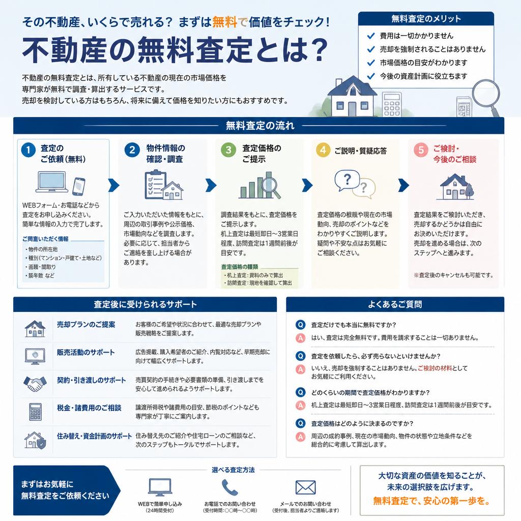 無料査定とサポート